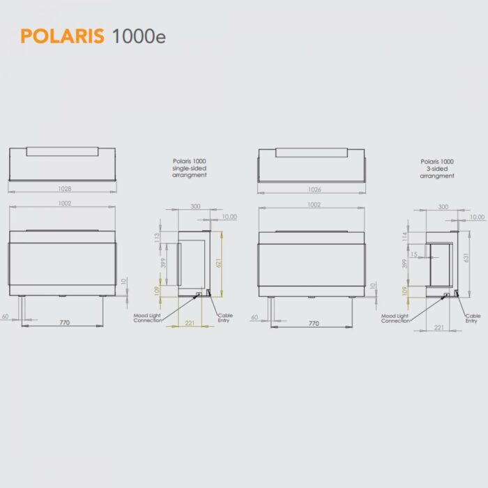 Polaris 1000e Electric Fire - Image 4