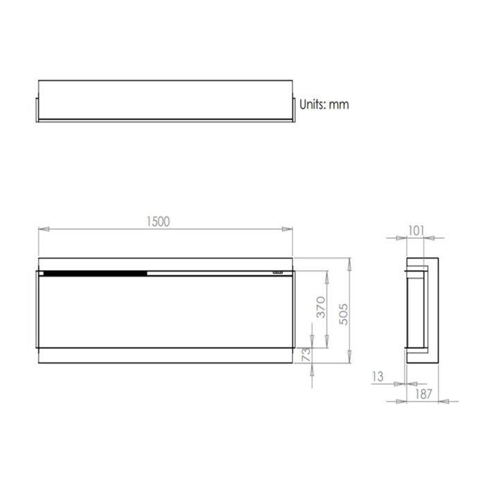 iRange i1500e Slimline Electric Fire - Image 4