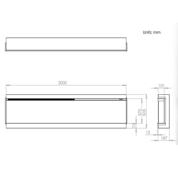 iRange i2000e Slimline Electric Fire - Image 3