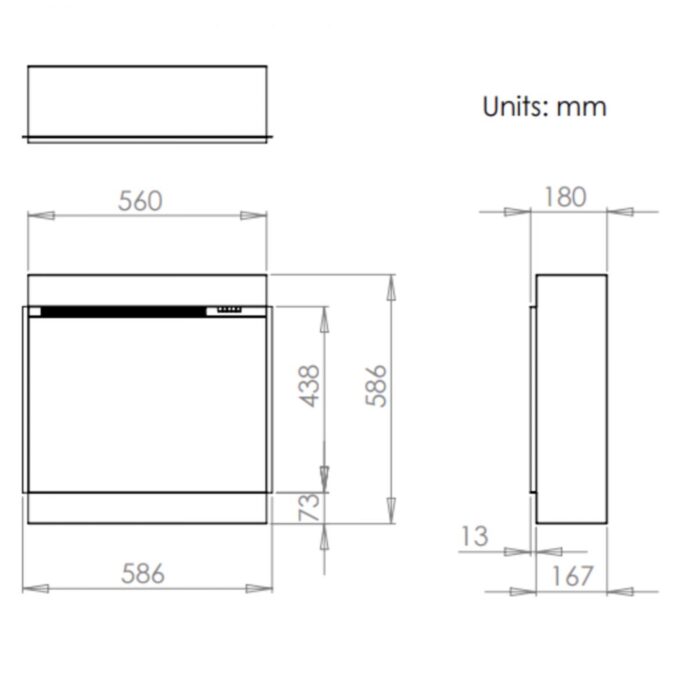 iRange i560e Slimline Electric Fire - Image 3