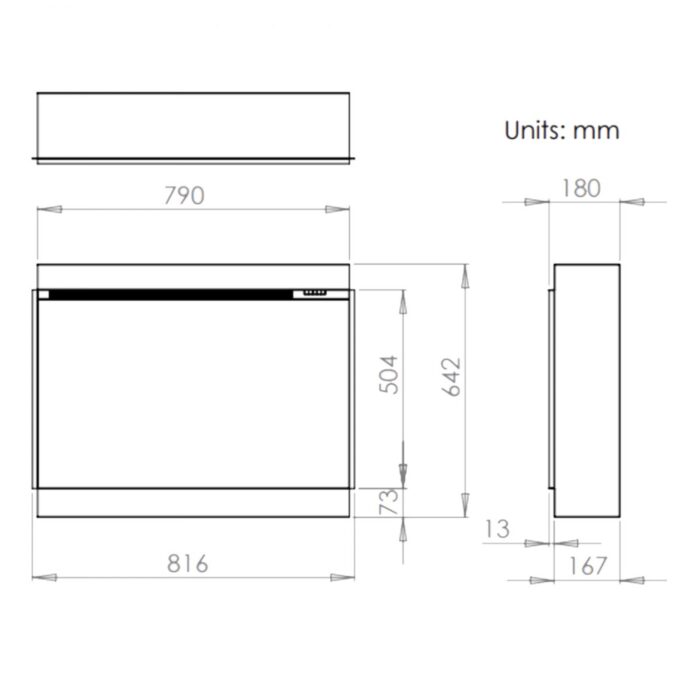 iRange i790e Slimline Electric Fire - Image 2