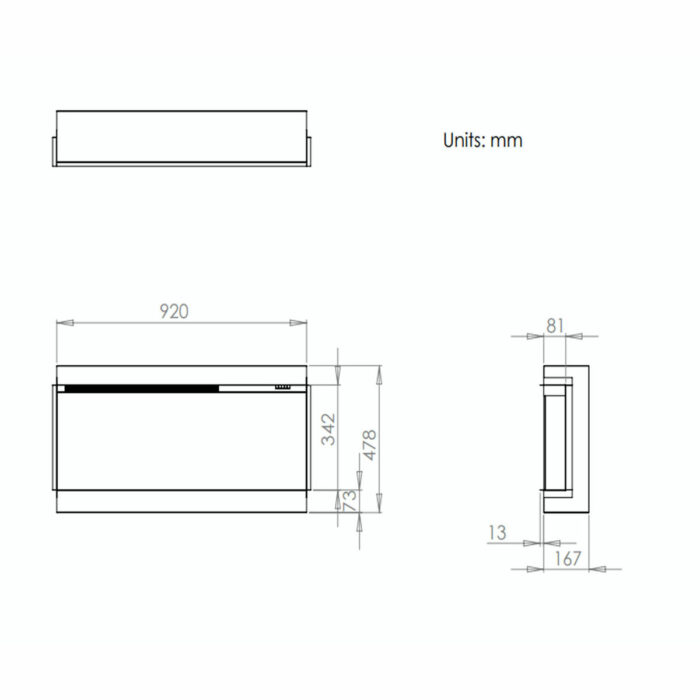 iRange i920e Slimline Electric Fire - Image 2